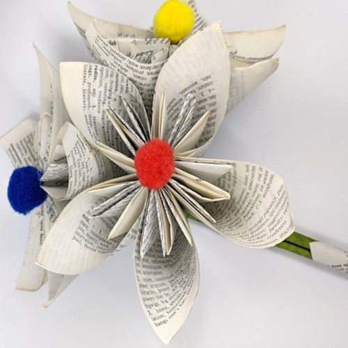 Book print Paper Flower Bunch - Image 6