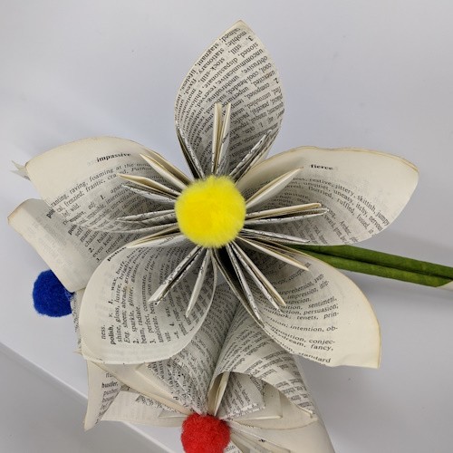 Book print Paper Flower Bunch - Image 5