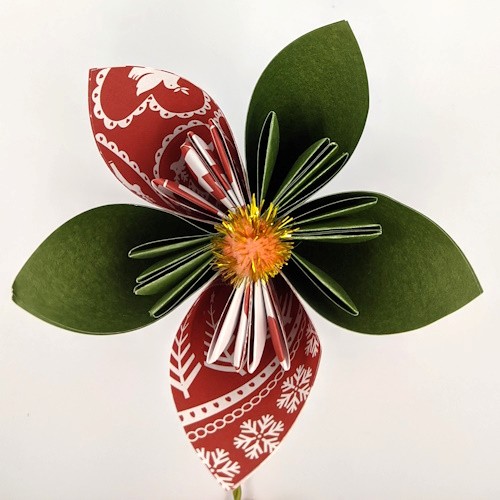 Christmas Paper Flower Bunch - Image 12