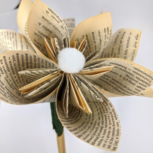 Book print Paper Flower Bunch - Image 3