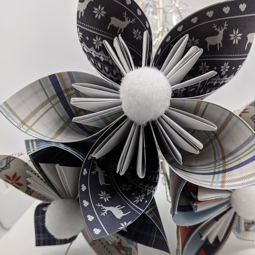 Christmas Paper Flower Bunch - Image 5