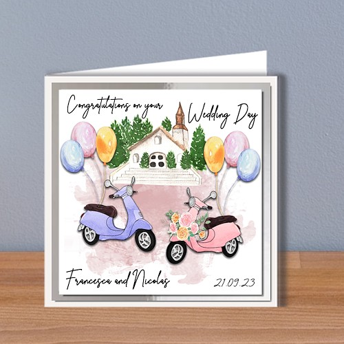 Italian Wedding Vespas