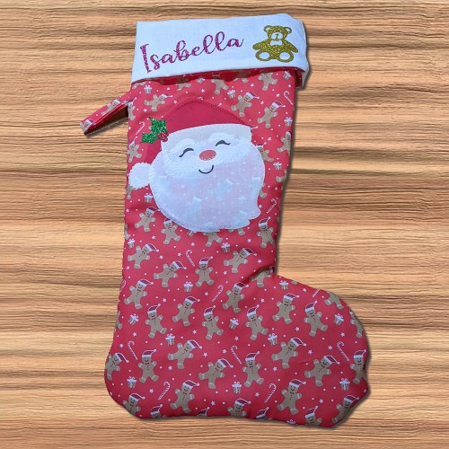 Personalised Christmas Gingerbread Men Stocking - Image 2