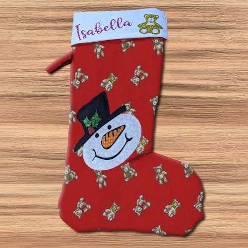 Personalised Christmas Teddies Stocking - Image 2