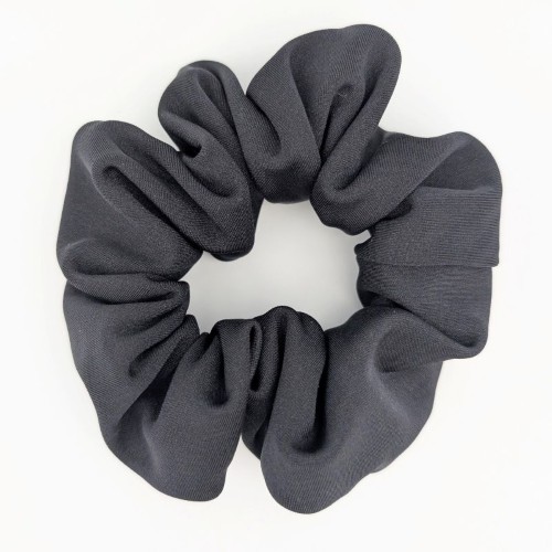 Classic Black Lycra Hair Scrunchie (2 pack) - Image 2