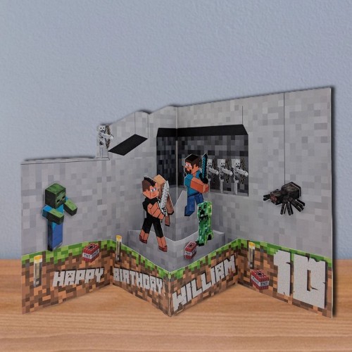 Minecraft Pop Out Card - Image 2