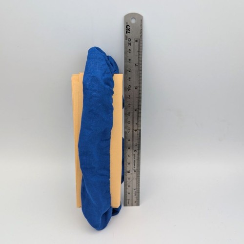 School Uniform Winter Royal Blue cotton Scrunchie (2 pack) - Image 2