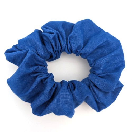 School Uniform Winter Royal Blue cotton Scrunchie (2 pack) - Image 3