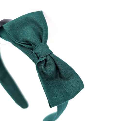 School Uniform Winter Green Alice Band and Scrunchie Set - Image 5