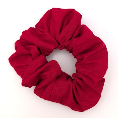 School Uniform Winter Red Alice Band and Scrunchie Set - Image 5