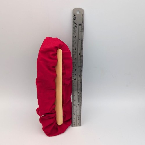 School Uniform Winter Red Alice Band and Scrunchie Set - Image 4