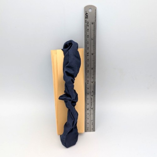 School Uniform Navy Blue Alice Band and Scrunchie Set - Image 5